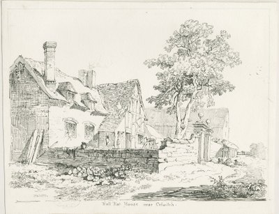 Colwich - Hall Flat House: kalem ve mürekkeple çizim by Thomas Peploe Wood