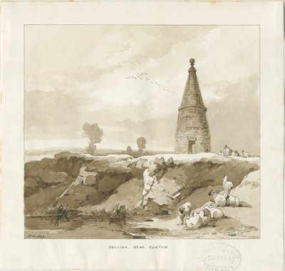 Forton - Dikilitaş: çizim yıkama by Thomas Peploe Wood