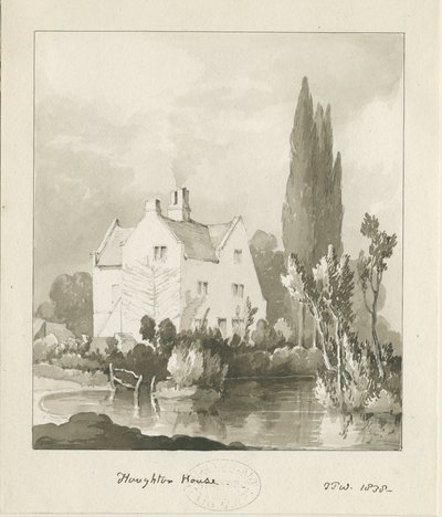 Haughton - Ev: sepya yıkama çizimi by Thomas Peploe Wood