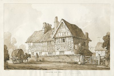 Haughton - Eski Salon: sepya çizimi, 1838 by Thomas Peploe Wood