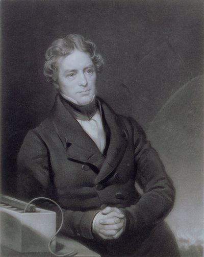 Henry Cousins (d.1864) tarafından kazınmış Michael Faraday (1791-1867) portresi c.1841 by Thomas Phillips