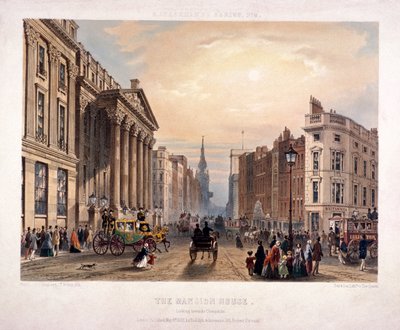 Mansion House ve Cheapside, Londra, 1851 by Thomas Picken