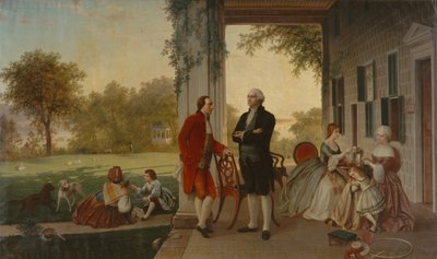 Washington ve Lafayette Mount Vernon