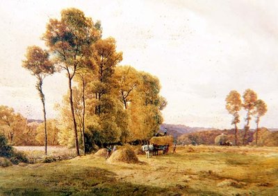 Hayfield, Akşam by Thomas Pyne