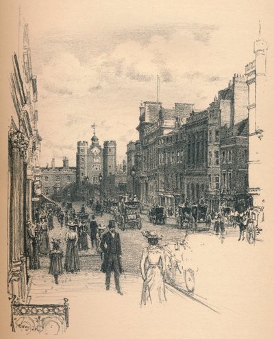 St. James Caddesi'nden St. Jamess Sarayı'nın Geçidi, 1902 by Thomas Robert Way