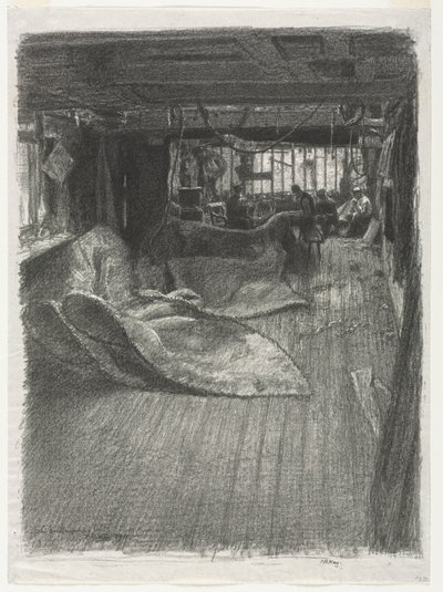 Yelkenciler Çatı Katı, 1911. by Thomas Robert Way