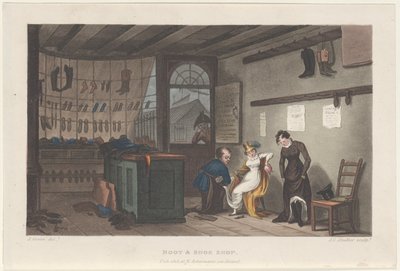 Boot & Shoe Shop, Poetical Sketches of Scarborough, 1813., 1813