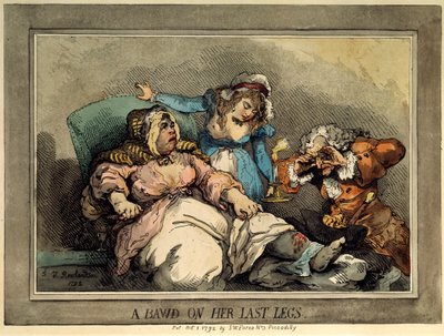 Son Bacaklarında Bir Fahişe, 1792 by Thomas Rowlandson