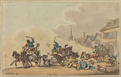 Bir Araba Yarışı by Thomas Rowlandson