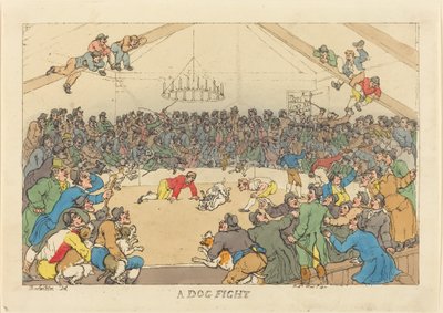 Köpek Dövüşü by Thomas Rowlandson