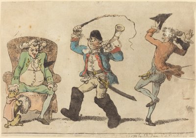 Kasım ayında bir Fransız by Thomas Rowlandson