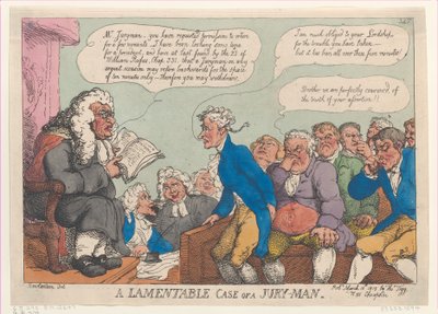 Bir Jüri Adamının Acıklı Vakası, 10 Mart 1815., 10 Mart 1815. by Thomas Rowlandson