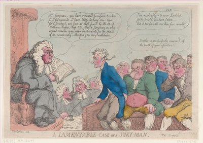 Bir Jüri Adamının Acıklı Vakası, 10 Mart 1815., 10 Mart 1815. by Thomas Rowlandson
