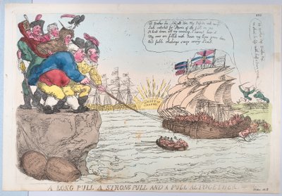 Uzun Bir Çekme Güçlü Bir Çekme ve Bir Çekme Tamamen, 25 Kasım 1813., 25 Kasım 1813. by Thomas Rowlandson