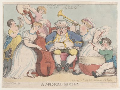 Müzikal Bir Aile, 30 Ağustos 1802., 30 Ağustos 1802. by Thomas Rowlandson