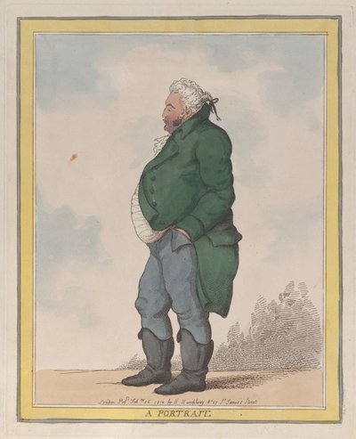 Bir Portre George, 3. Pomfret Kontu, 26 Şubat 1812., 26 Şubat 1812. by Thomas Rowlandson