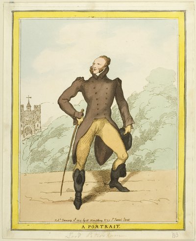 Bir Portre: Lord Petersham by Thomas Rowlandson