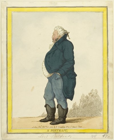 Bir Portre: Lord Pomfret by Thomas Rowlandson