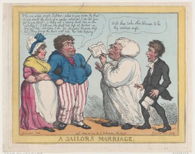 Bir Denizcinin Evliliği, 25 Mayıs 1805., 25 Mayıs 1805. by Thomas Rowlandson