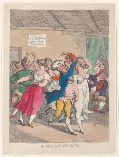 Bir Terzi Düğünü, 20 Şubat 1814., 20 Şubat 1814. by Thomas Rowlandson