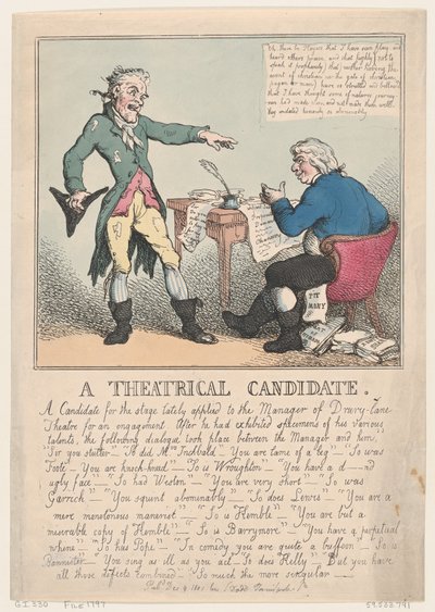 Tiyatro Adayı, 1797., 1797. by Thomas Rowlandson