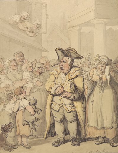 Bir Kasaba Telgrafçısı by Thomas Rowlandson