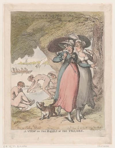 Thames Kıyılarından Bir Görünüm, 18 Haziran 1807., 18 Haziran 1807. by Thomas Rowlandson