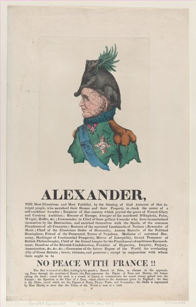 İskender, Nisan 1814., Nisan 1814. by Thomas Rowlandson