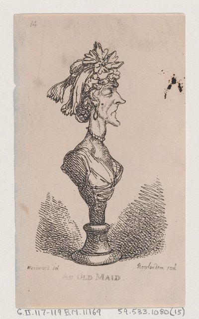 Yaşlı Bir Hizmetçi, 1808., 1808. by Thomas Rowlandson