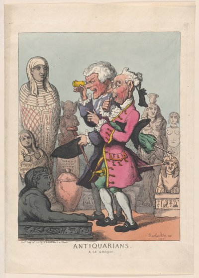 Antikacılar a la Greque, 14 Temmuz 1805., 14 Temmuz 1805. by Thomas Rowlandson