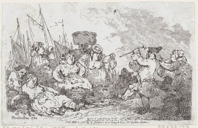 Billingsgate, 4 Şubat 1786., 4 Şubat 1786. by Thomas Rowlandson
