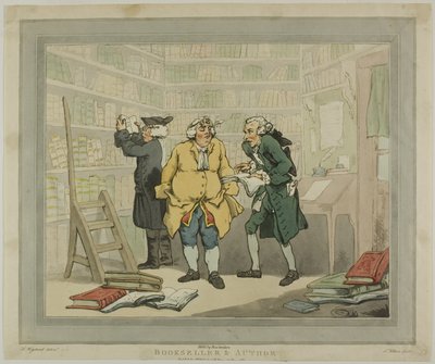 Kitapçı ve Yazar by Thomas Rowlandson