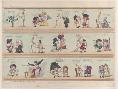 Oda Bordürleri, Extravaganzas Levhası 1, 28 Mart 1799., 28 Mart 1799. by Thomas Rowlandson