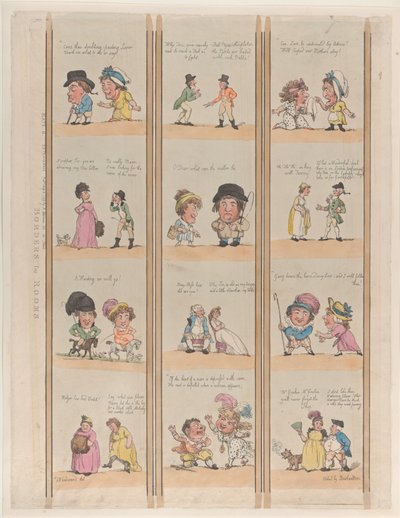 Oda Bordürleri, Extravaganzas Levha 6, 2 Mayıs 1799., 2 Mayıs 1799. by Thomas Rowlandson