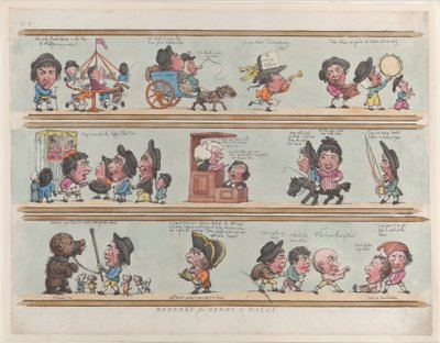 Odalar ve Salonlar için Kenarlıklar, Levha 8, 20 Haziran 1799., 20 Haziran 1799. by Thomas Rowlandson