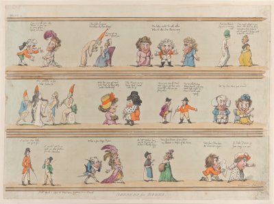Oda Bordürleri, Levha 4, 1 Nisan 1799., 1 Nisan 1799. by Thomas Rowlandson
