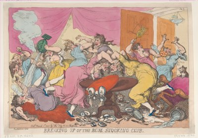 Mavi Çorap Kulübünün Dağılması, 1 Mart 1815., 1 Mart 1815. by Thomas Rowlandson