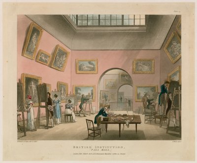 İngiliz Kurumu, Pall Mall by Thomas Rowlandson