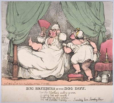 Köpek Günlerinde Böcek Yetiştiricileri, 4 Nisan 1812., 4 Nisan 1812. by Thomas Rowlandson