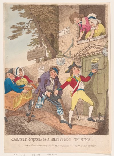 Sadaka Bir Çok Günahı Kapsar, 27 Kasım 1781., 27 Kasım 1781. by Thomas Rowlandson