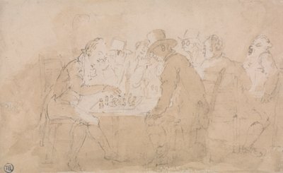 Satranç Oyuncuları by Thomas Rowlandson