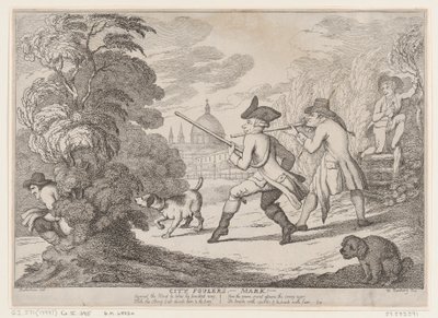 City Foulers-Mark!, 1799., 1799. by Thomas Rowlandson