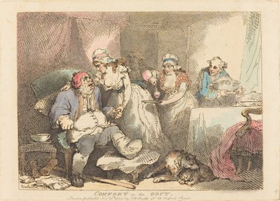 Gut hastalığında rahatlık by Thomas Rowlandson