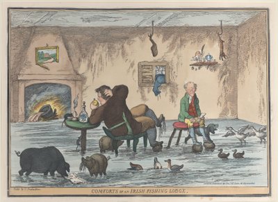 İrlandalı Balıkçı Köşkünün Konforu, 12 Mayıs 1812., 12 Mayıs 1812. by Thomas Rowlandson