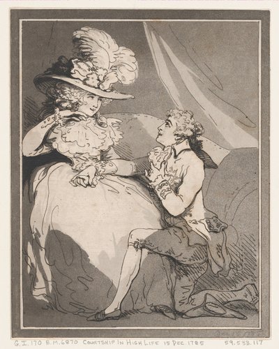 Yüksek Yaşamda Flört, 15 Aralık 1785., 15 Aralık 1785. by Thomas Rowlandson