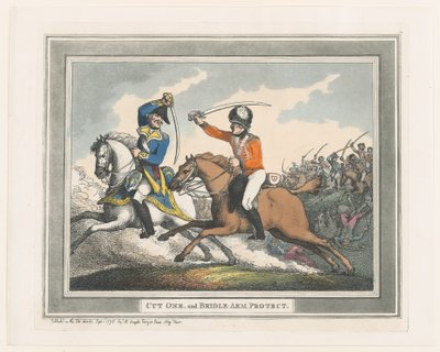 Cut One ve Bridle Arm Protect, 1 Eylül 1798., 1 Eylül 1798. by Thomas Rowlandson