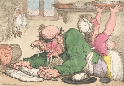 Akşam Yemeği En Düzgün Şekilde Drest, Ekim 1811., Ekim 1811. by Thomas Rowlandson
