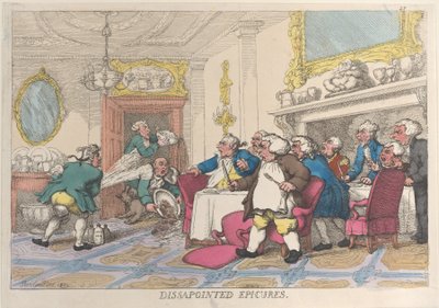 Hayal kırıklığına uğramış Epicures, 1809., 1809. by Thomas Rowlandson