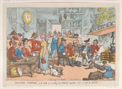 Doktor Sözdizimi, Sigara İçen Sıcak Bir Siyasi Tartışmanın Ortasında, Dilekler..., 31 Ağustos 1813. by Thomas Rowlandson