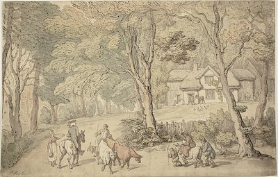 Yoldaki Doktor Sözdizimi by Thomas Rowlandson